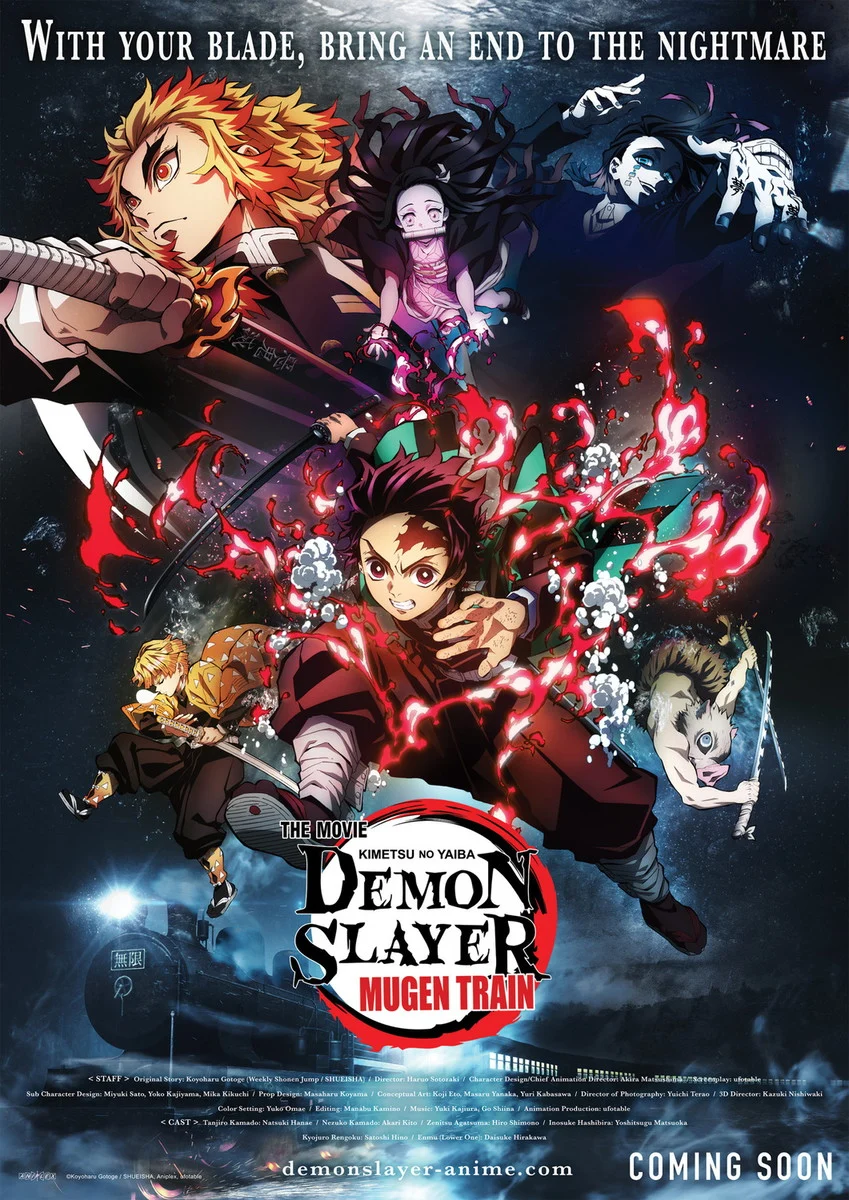 Poster do filme Demon Slayer: Mugen Train
