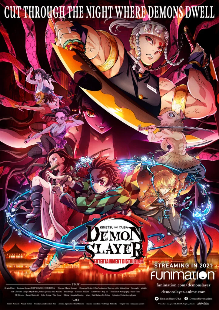 Poster da segunda temporada do anime Kimetsu no Yaiba